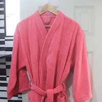 Suit The Bed - Salida de baño 100% algodón - personalizada con nombre - Rosa